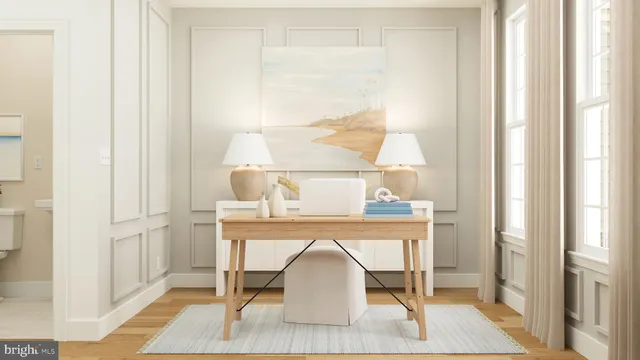 a living room with a sink and a window