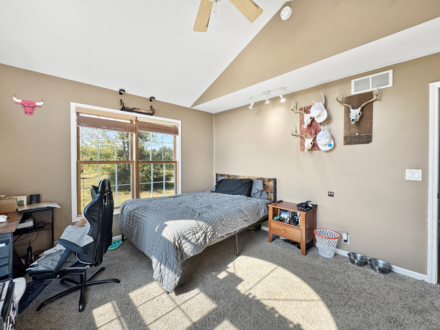 1063 Deer Valley Drive Varna, IL 61375 - Photo 27 of 87 a bedroom with a bed and wooden floor