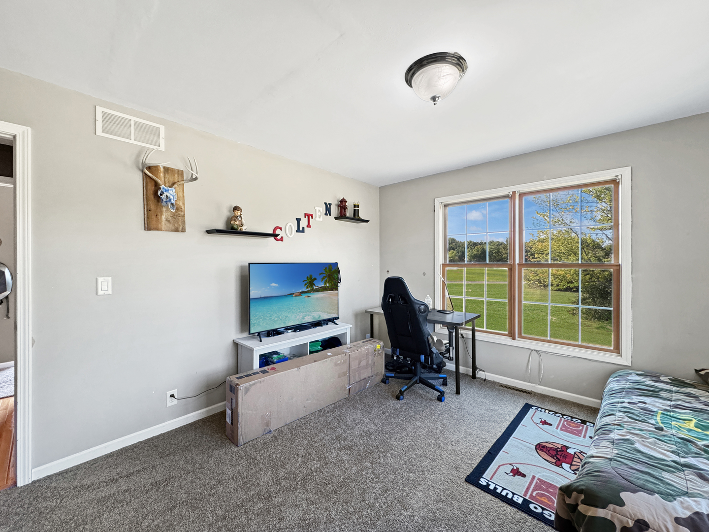 1063 Deer Valley Drive Varna, IL 61375 - Photo 31 of 87 a living room with furniture and a flat screen tv