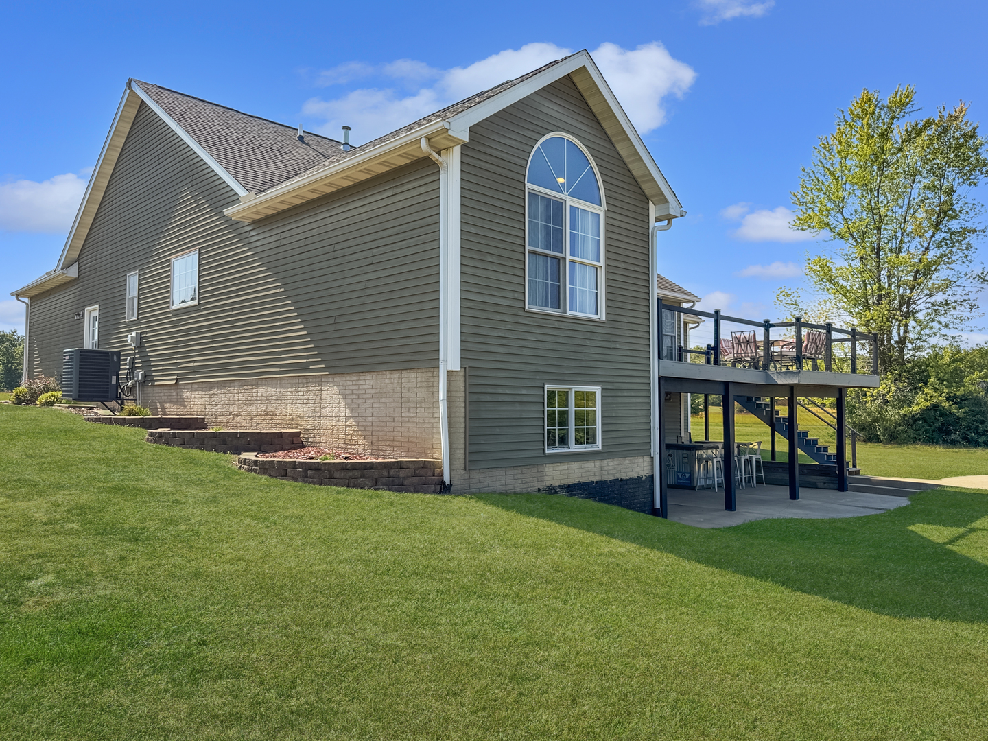 1063 Deer Valley Drive Varna, IL 61375 - Photo 46 of 87 a front view of house with yard and outdoor seating