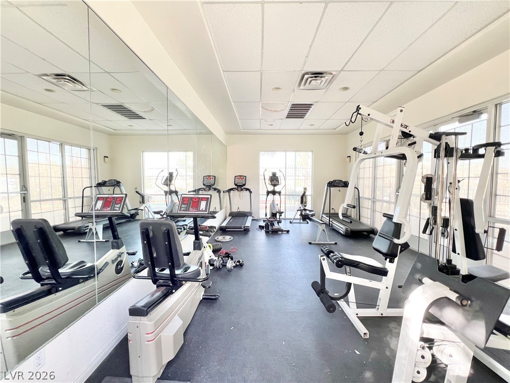 8070 West Russell Road, Unit 2070 Las Vegas, NV 89113 - Photo 21 of 27 Community exercise room with plenty of natural light