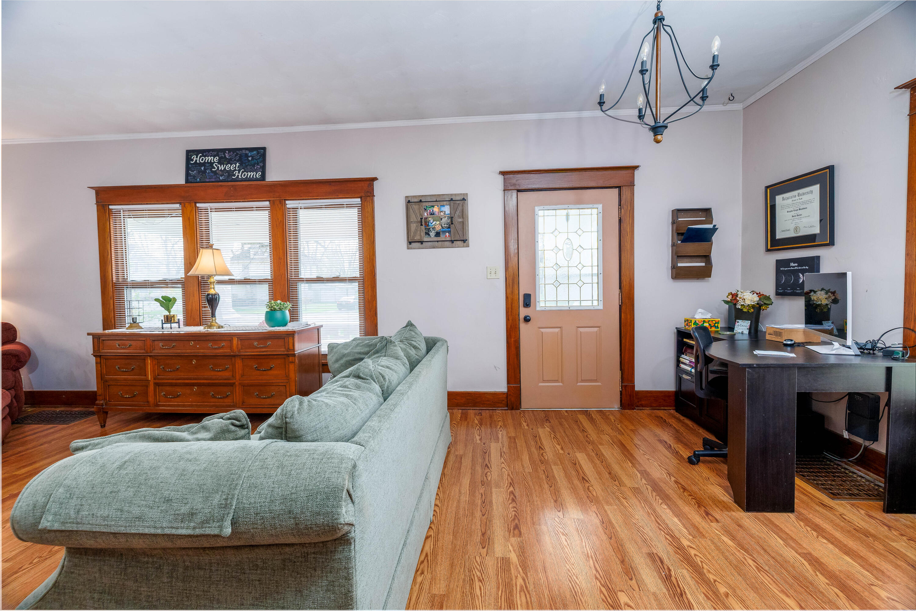 521 North McKinley Avenue Rensselaer, IN 47978 - Photo 11 of 38 a living room with furniture and a window