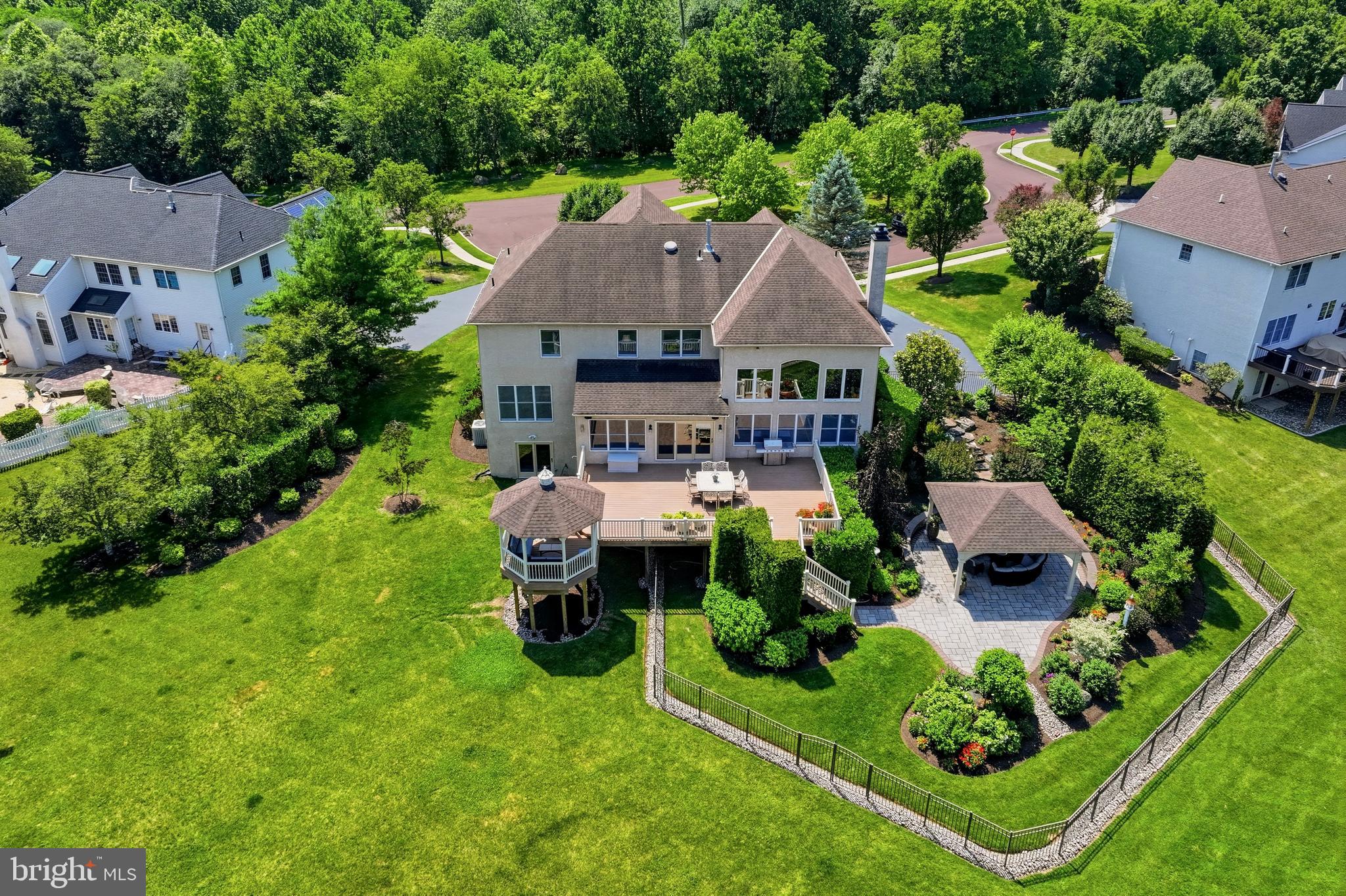 2303 Redtail Road Norristown, PA 19403 - Photo 50 of 53 an aerial view of a house with garden space and street view