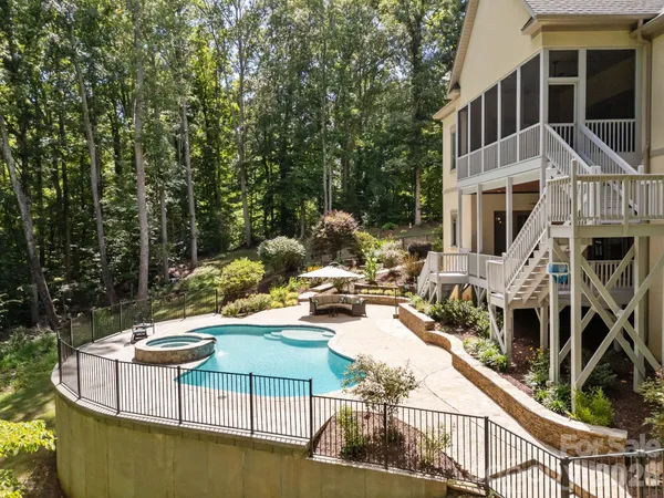 a view of a house with roof deck
