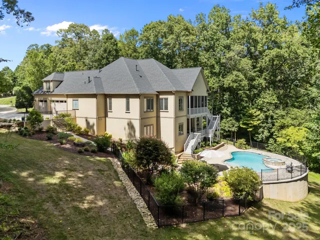 a aerial view of a house