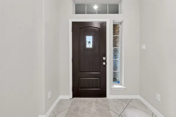 a view of an entryway door