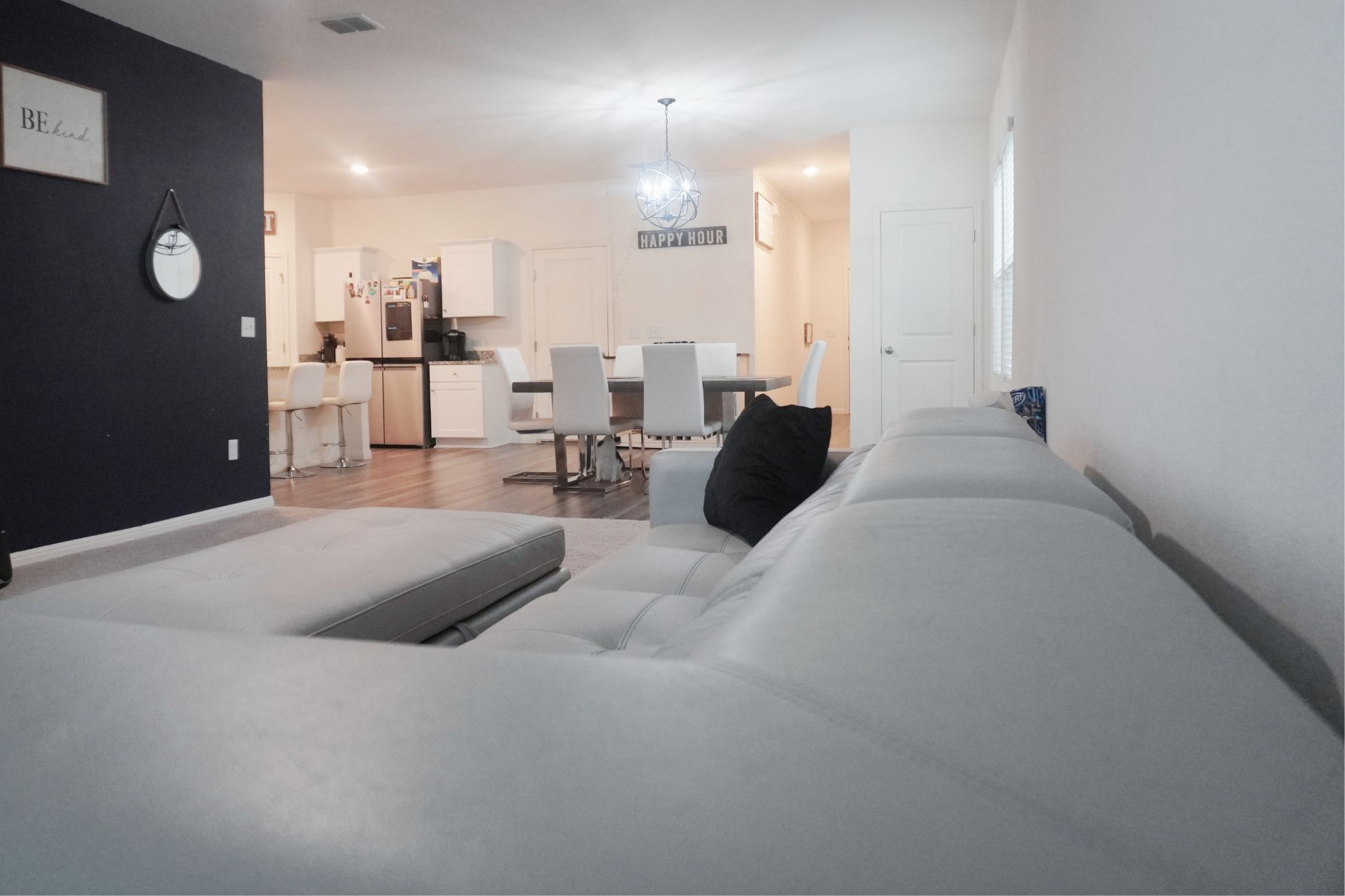 313 Magnum Force Drive Jarrell, TX 76537 - Photo 8 of 27 Living area with light wood finished floors and carpet