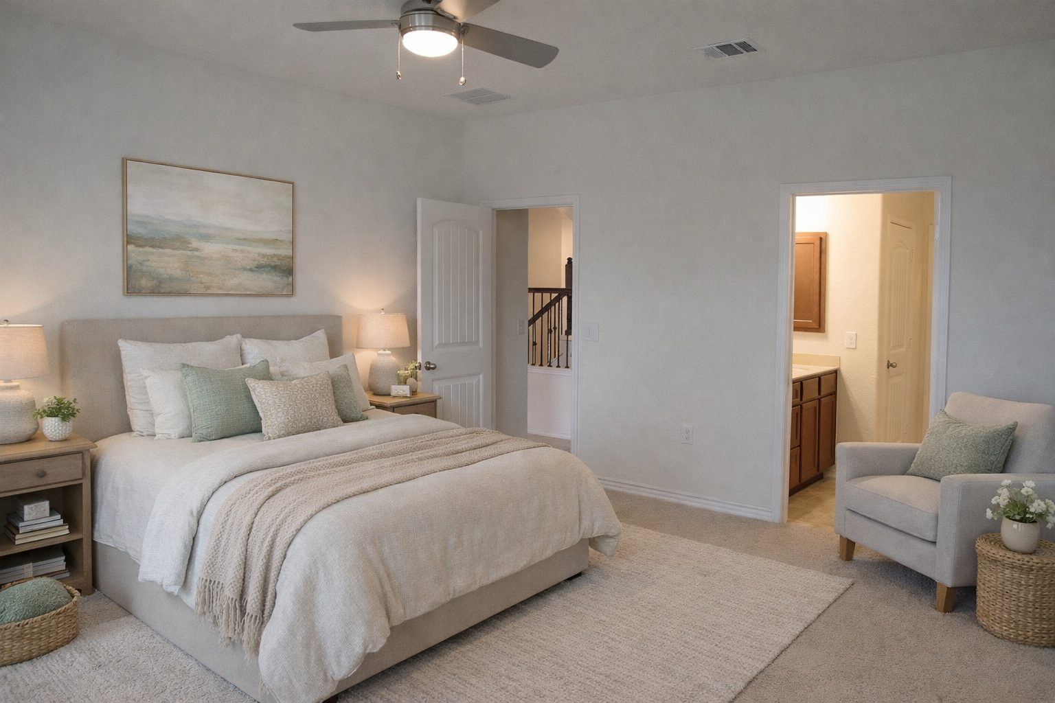 7820 Big Wind Way Austin, TX 78724 - Photo 10 of 37 a bedroom with a bed and furniture