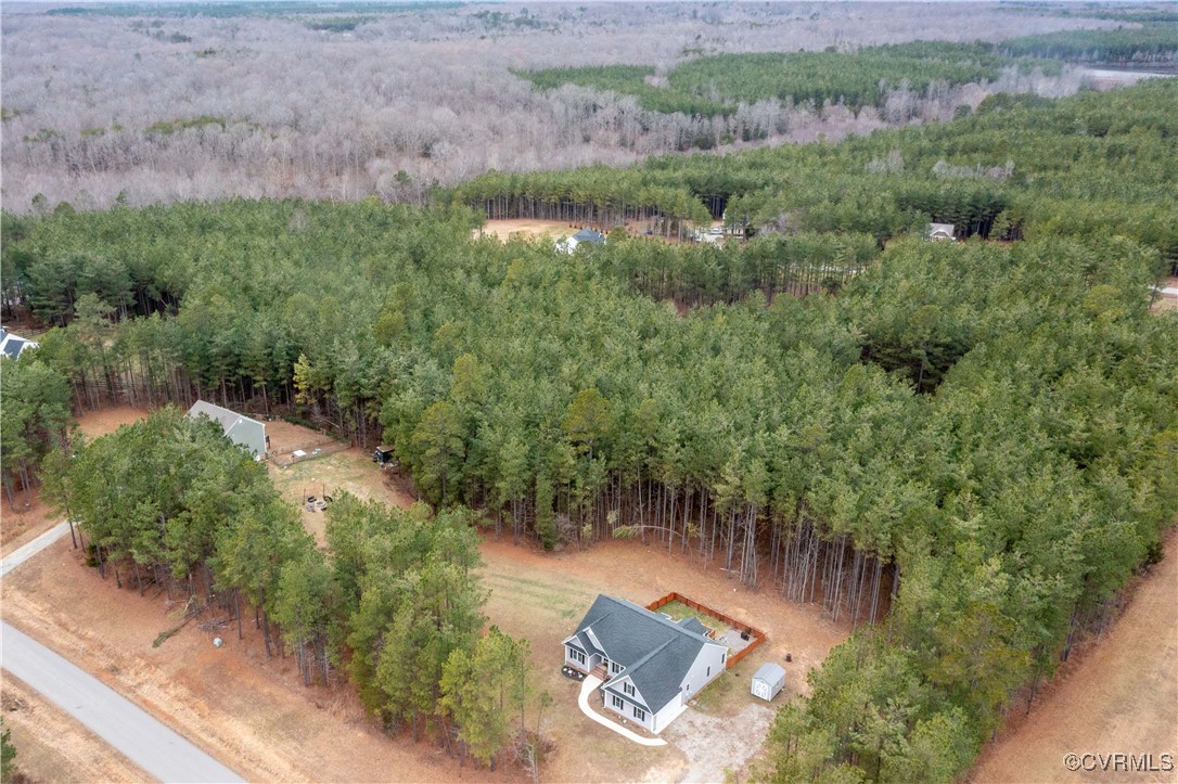 1990 Walnut Tree Road Powhatan, VA 23139 - Photo 29 of 40 an aerial view of a house with a yard