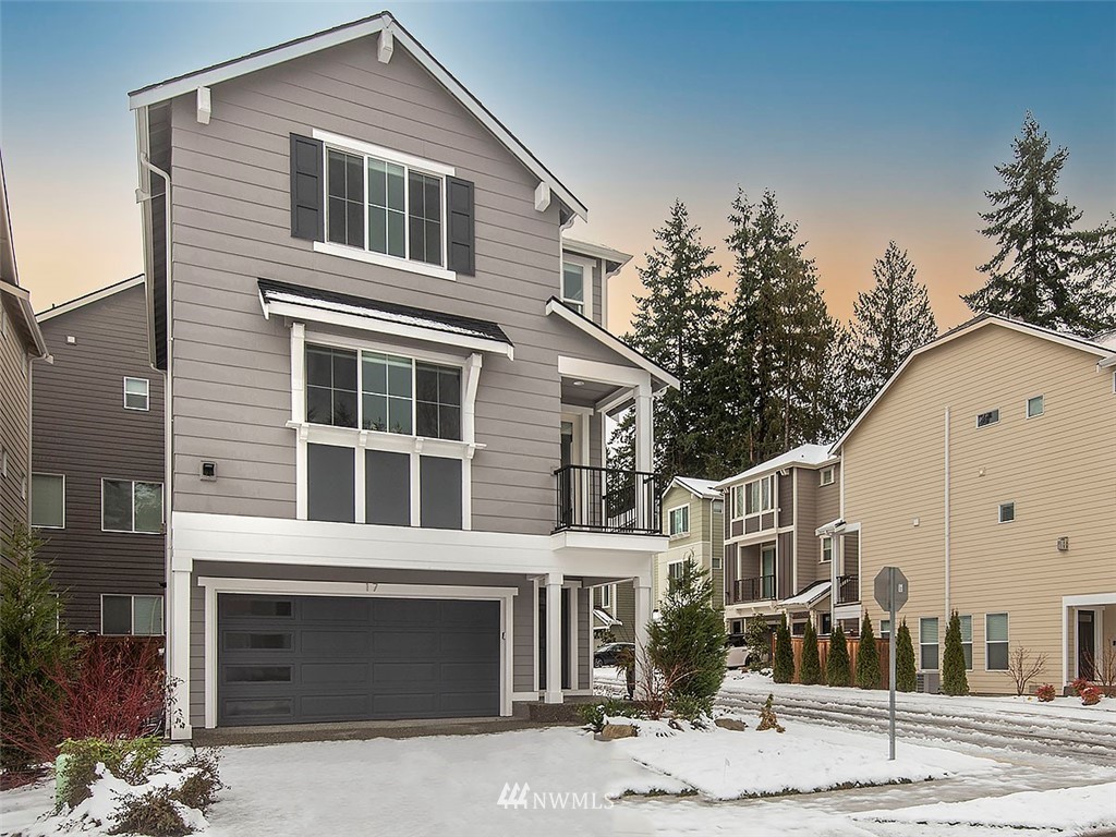 17 197th Place Southwest Bothell, WA 98012 - Photo 1 of 34 a front view of a house with a yard