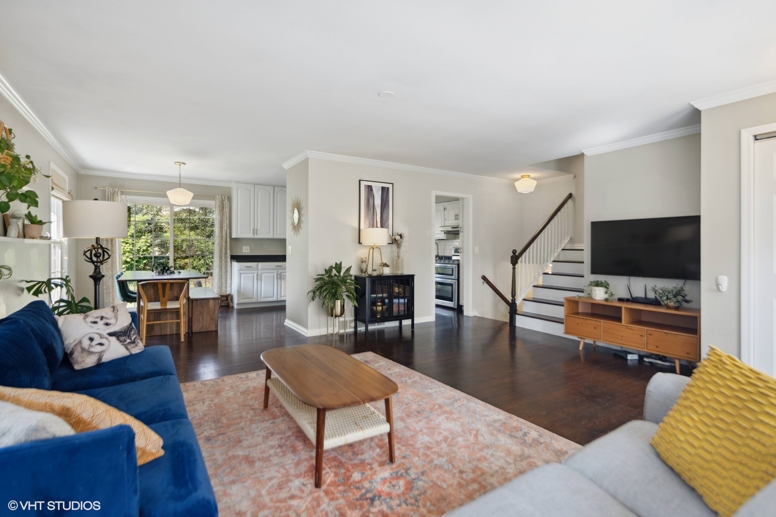 120 North Lambert Road Glen Ellyn, IL 60137 - Photo 6 of 30 a living room with furniture and a flat screen tv