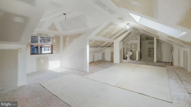 a view of a garage with utility