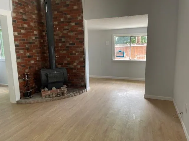 wooden floor in a kitchen