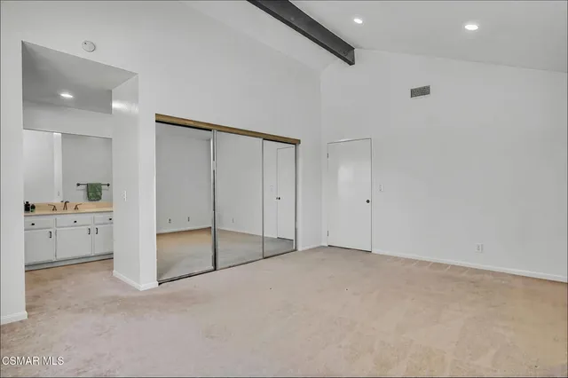 a view of an empty room