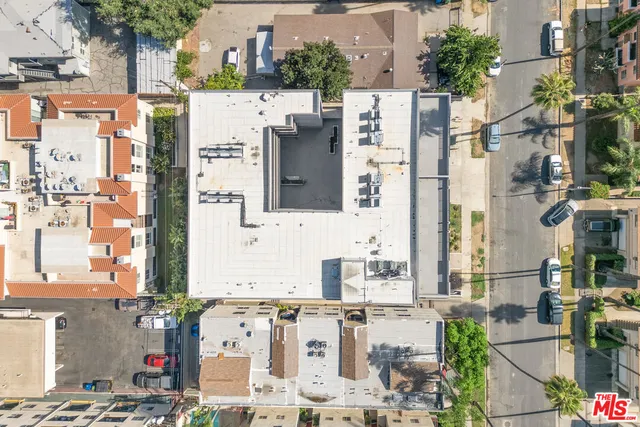 a view of a city with tall buildings