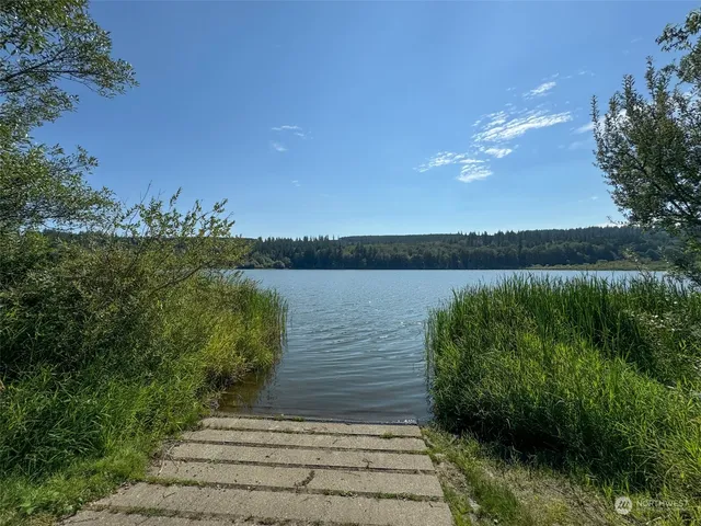 a view of lake from balcony