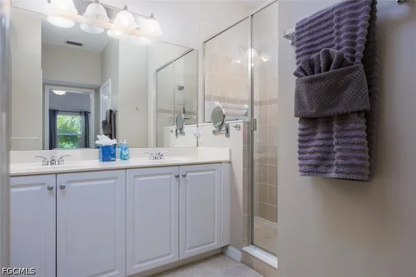 a view of a room with racks