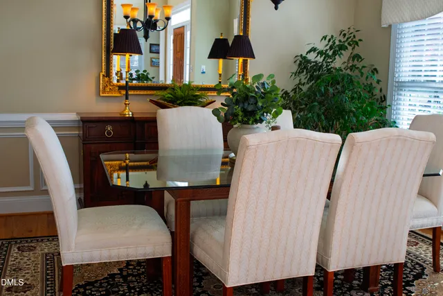 a room with a glass door