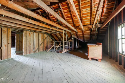 a view of a storage and utility room
