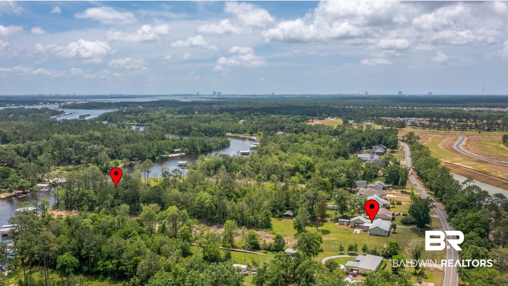 9771 Clarke Ridge Road Foley, AL 36535 - Photo 72 of 72 Birds eye view of property with a water view