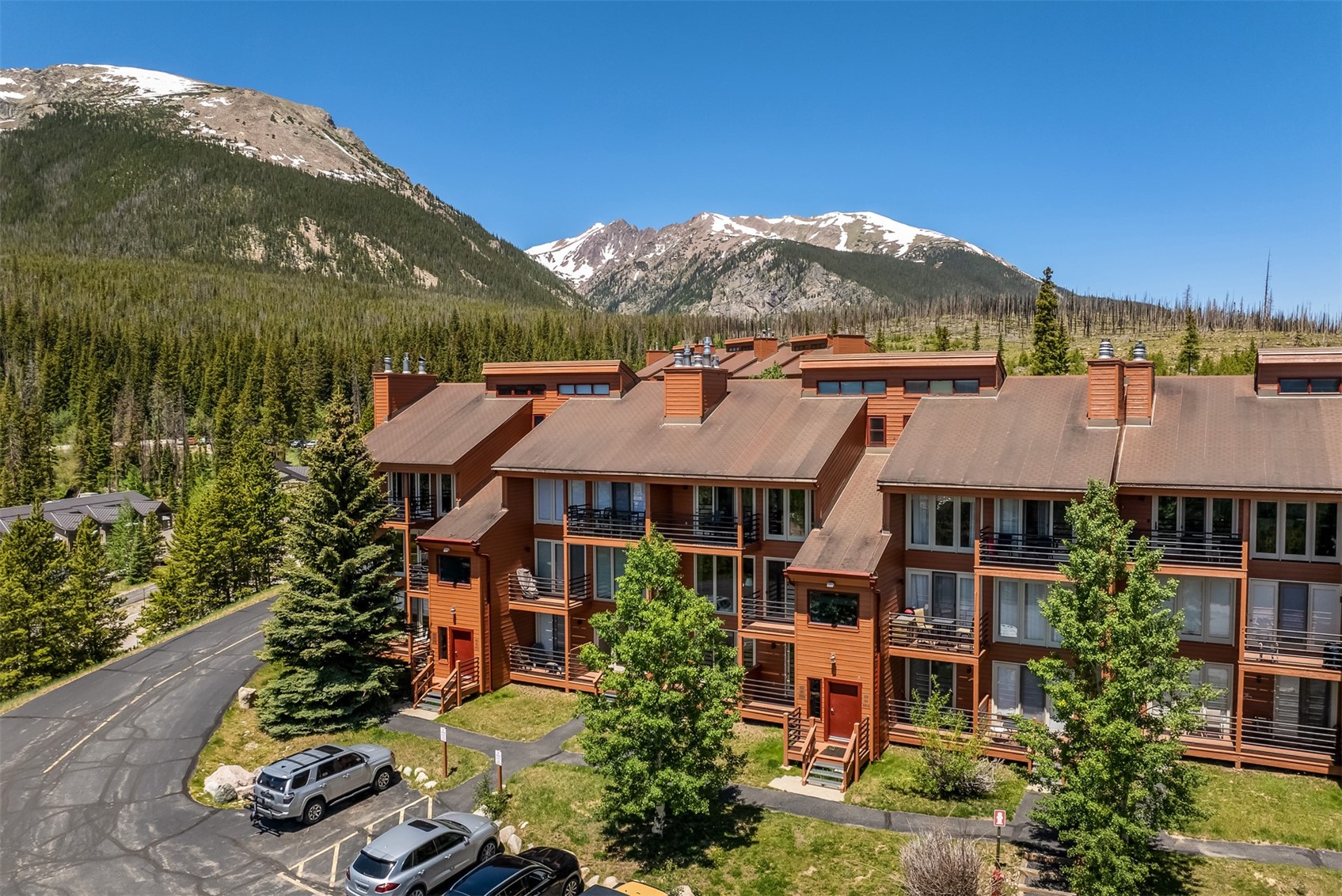 91400 Ryan Gulch Road, Unit 408B Silverthorne, CO 80498 - Photo 13 of 25 an aerial view of a house