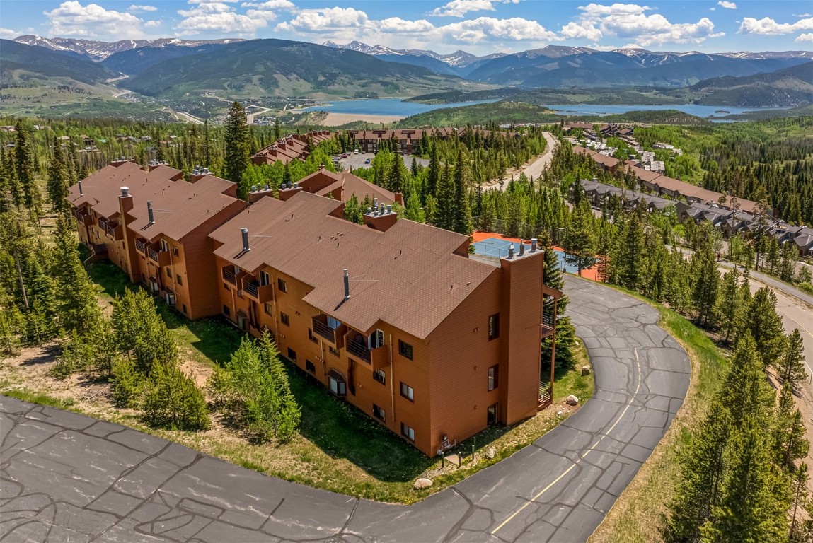 91400 Ryan Gulch Road, Unit 408B Silverthorne, CO 80498 - Photo 22 of 26 a aerial view of a house with a ocean view
