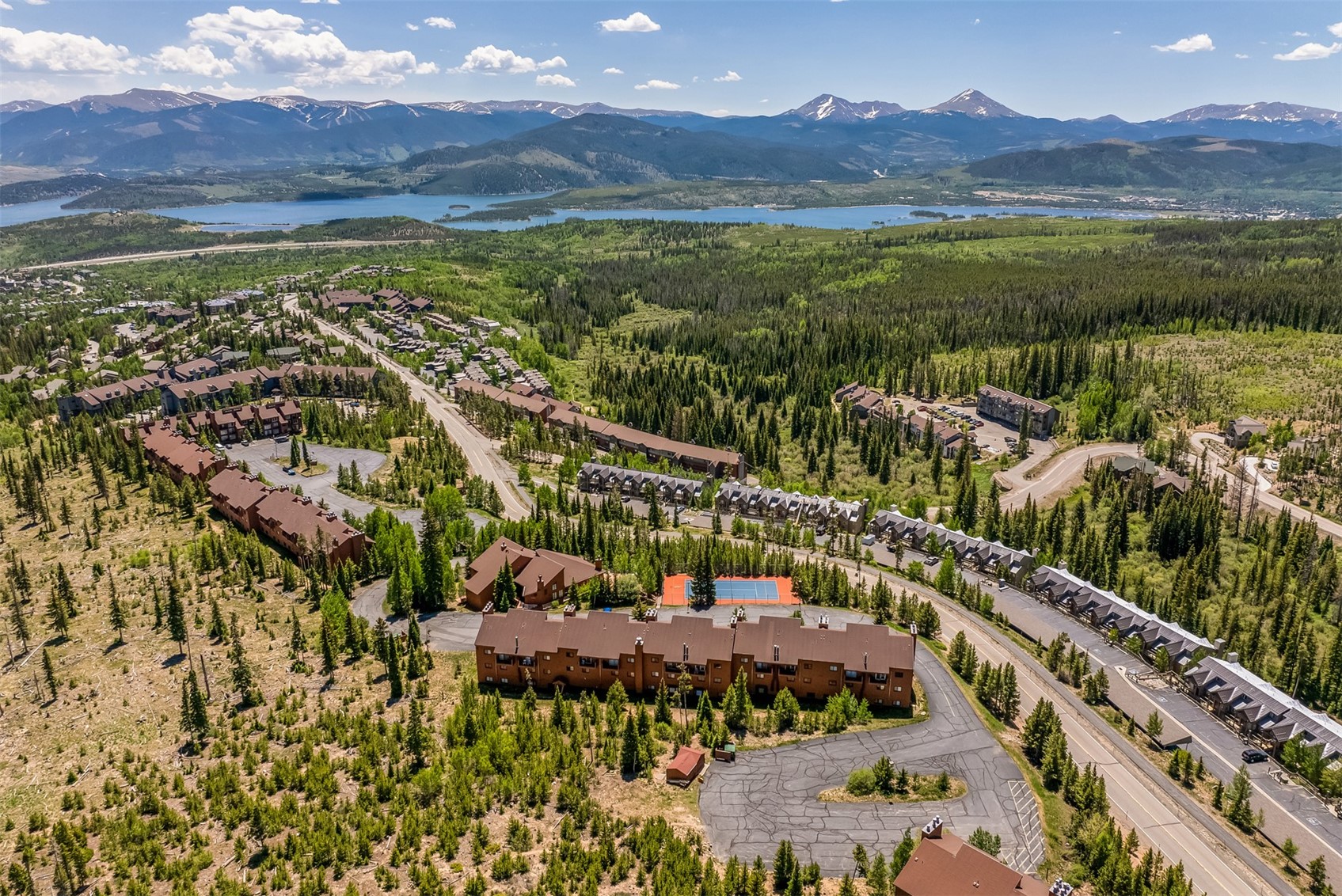 91400 Ryan Gulch Road, Unit 408B Silverthorne, CO 80498 - Photo 24 of 25 a view of city and mountain