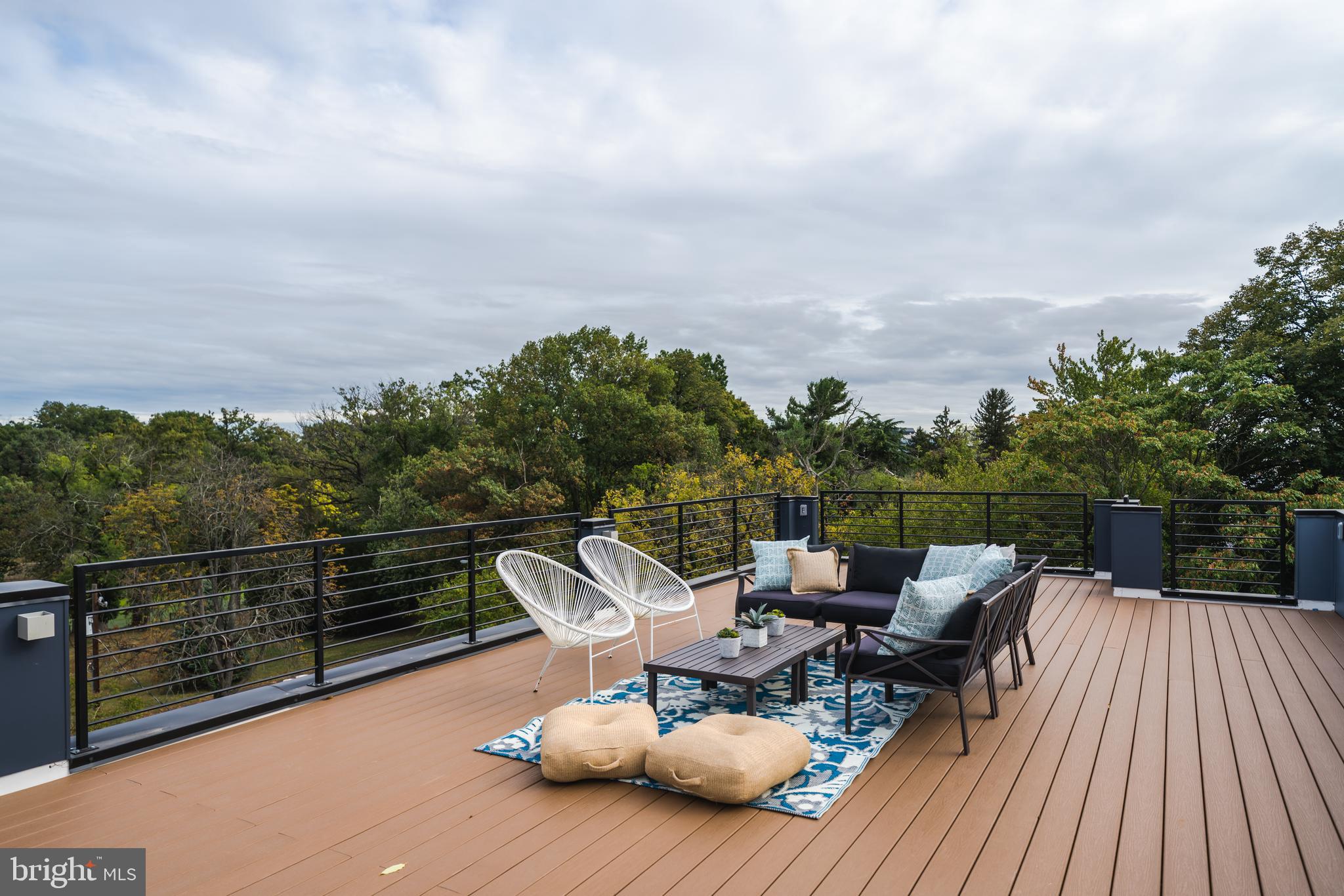 Roof deck has electrical, water bib, and gas line!