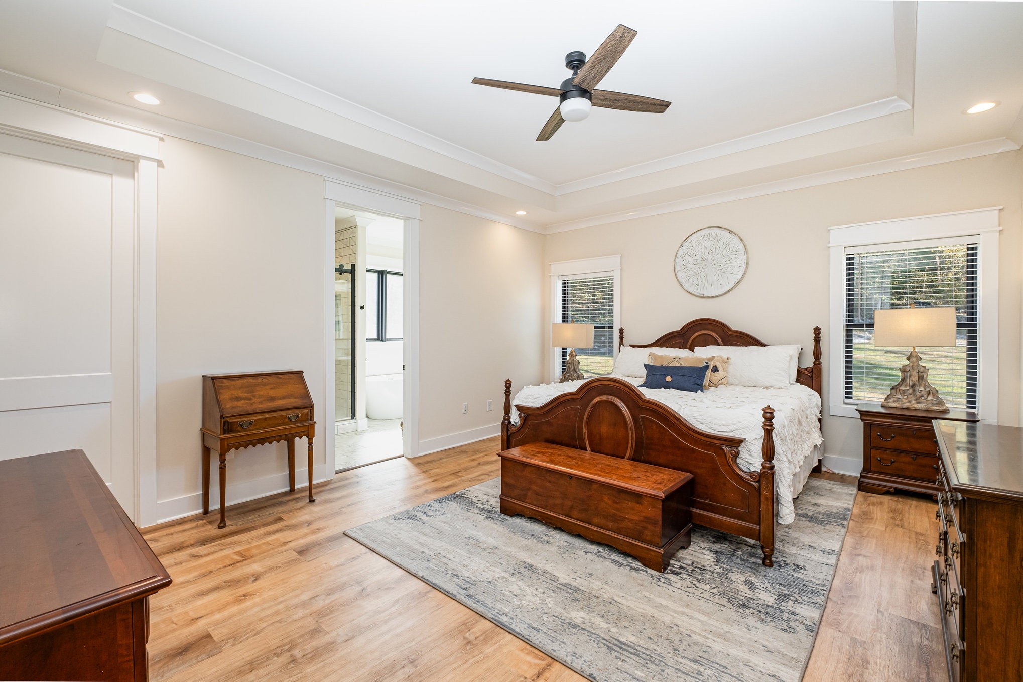 1649 Snake Creek Road Belfast, TN 37019 - Photo 29 of 57 a bedroom with a bed a couch and dresser