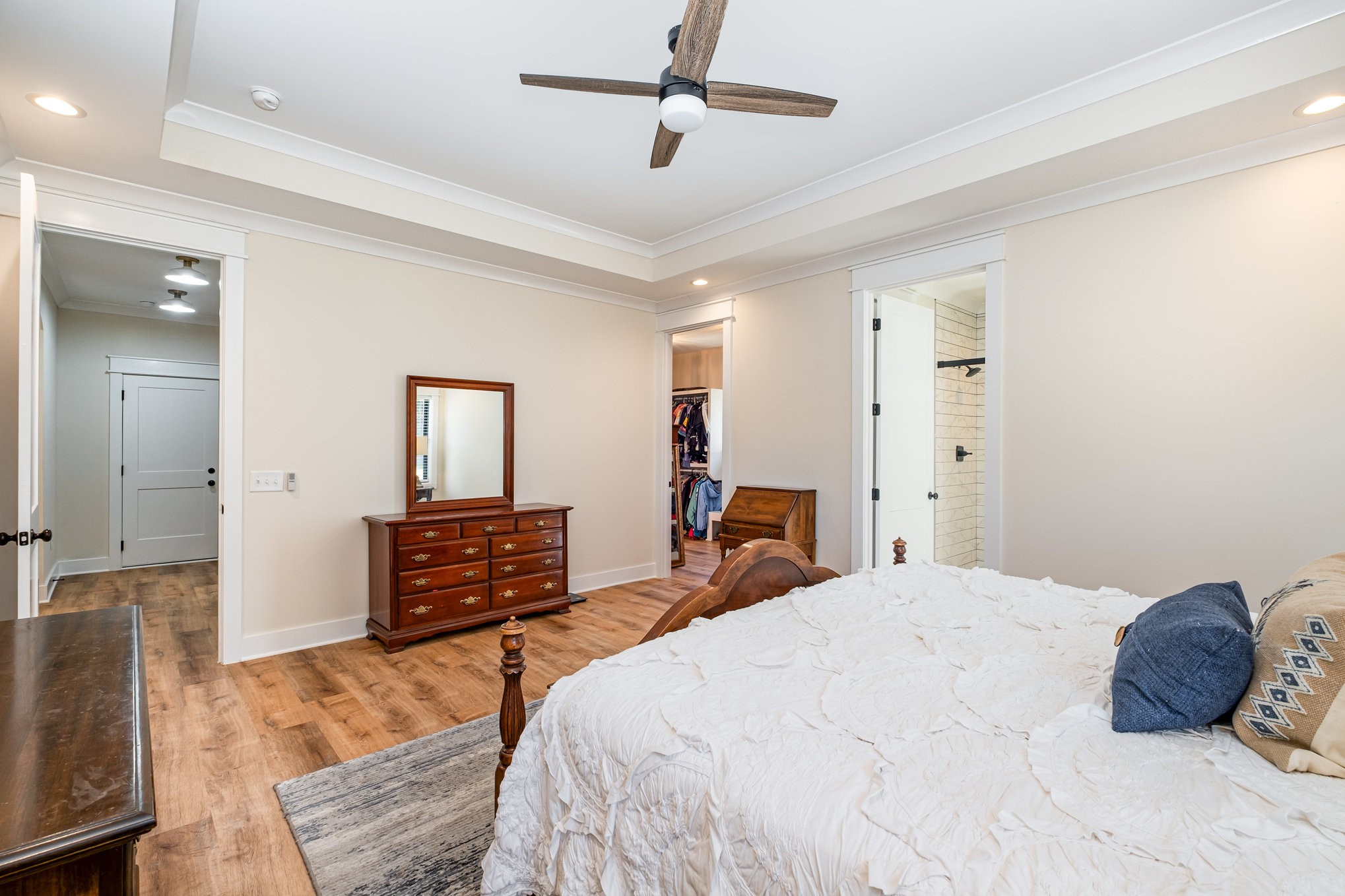 1649 Snake Creek Road Belfast, TN 37019 - Photo 30 of 57 a bedroom with furniture and wooden floor
