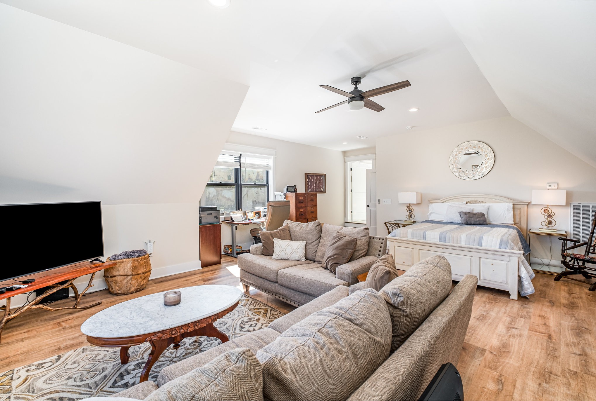 1649 Snake Creek Road Belfast, TN 37019 - Photo 38 of 57 a living room with furniture and a flat screen tv