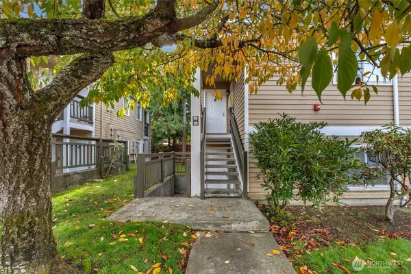a front view of a house with a yard and tree s