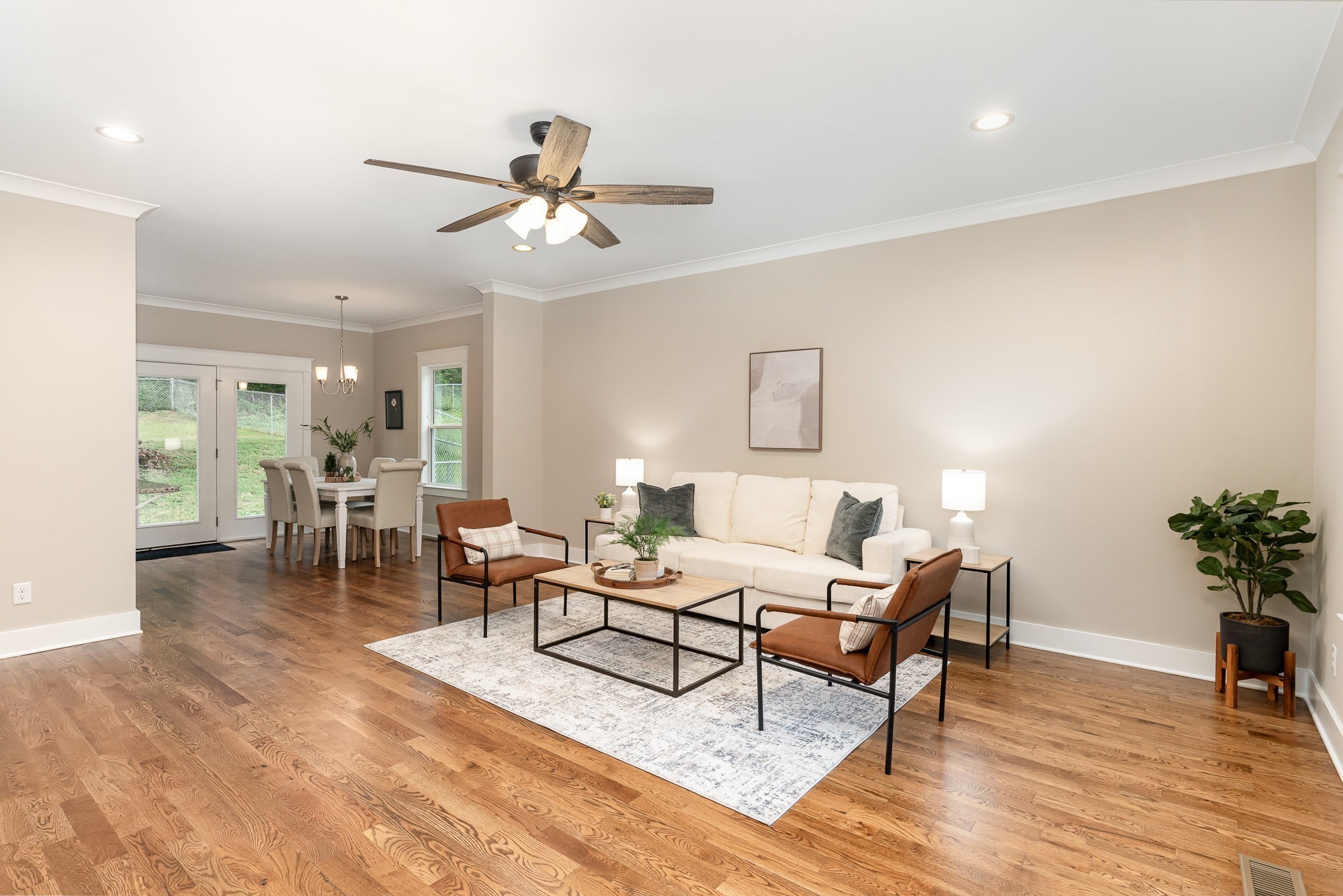 1120 Taylortown Road White Bluff, TN 37187 - Photo 5 of 24 a living room with furniture and a chandelier