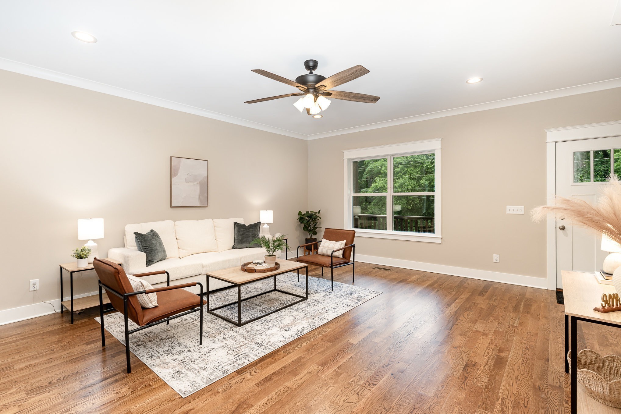 1120 Taylortown Road White Bluff, TN 37187 - Photo 8 of 24 a living room with furniture a window and a ceiling fan