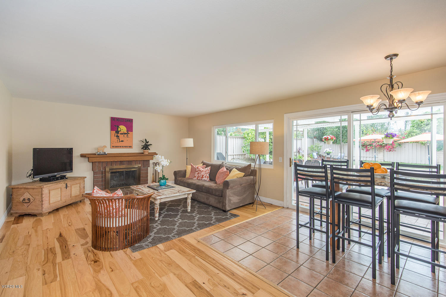 3544 Radcliffe Road Thousand Oaks, CA 91360 - Photo 11 of 27 a dining room with furniture a chandelier and wooden floor