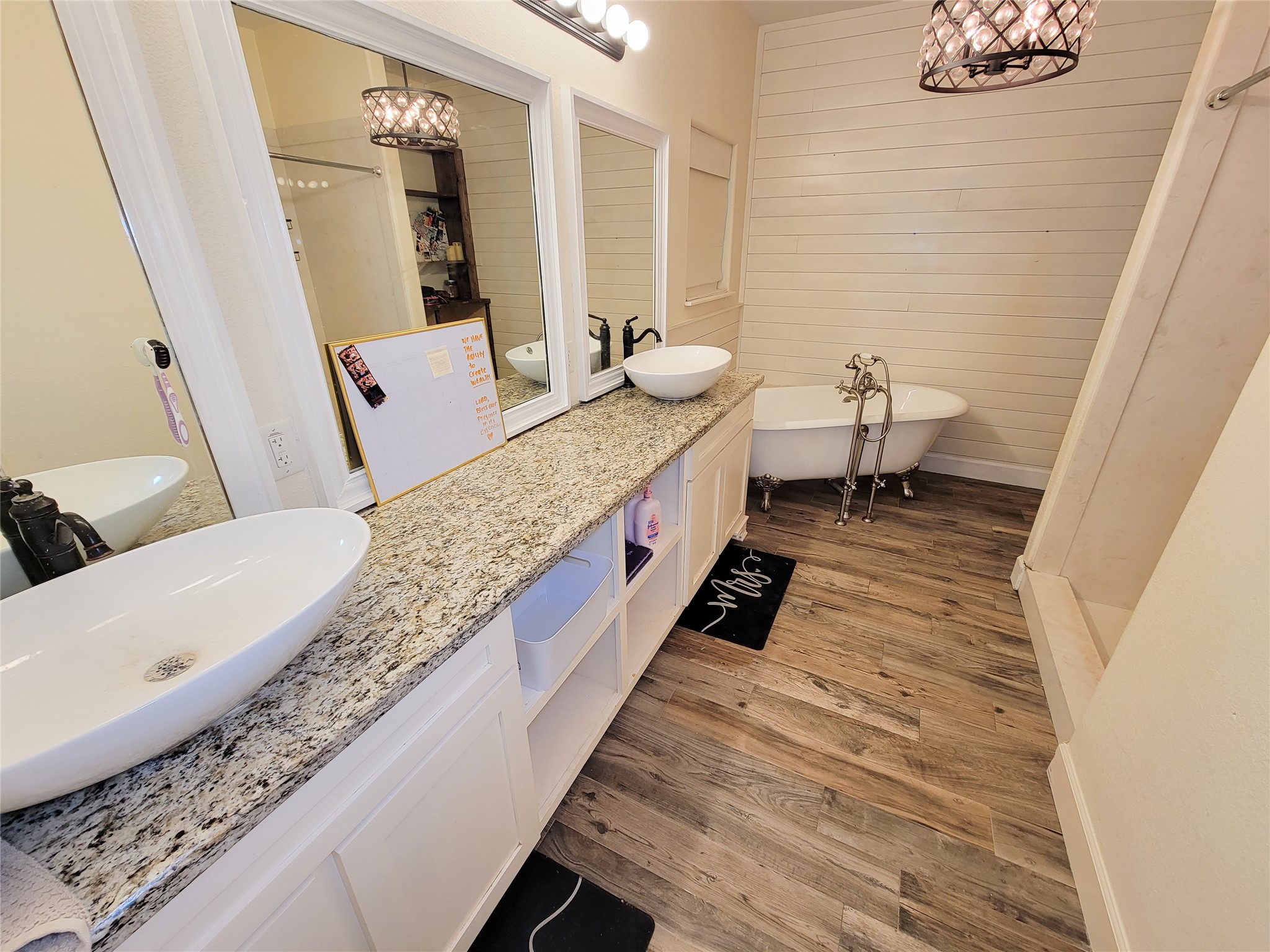 2011 Old Ox Road Spring, TX 77386 - Photo 9 of 38 a spacious bathroom with a granite countertop double vanity sink and a mirror