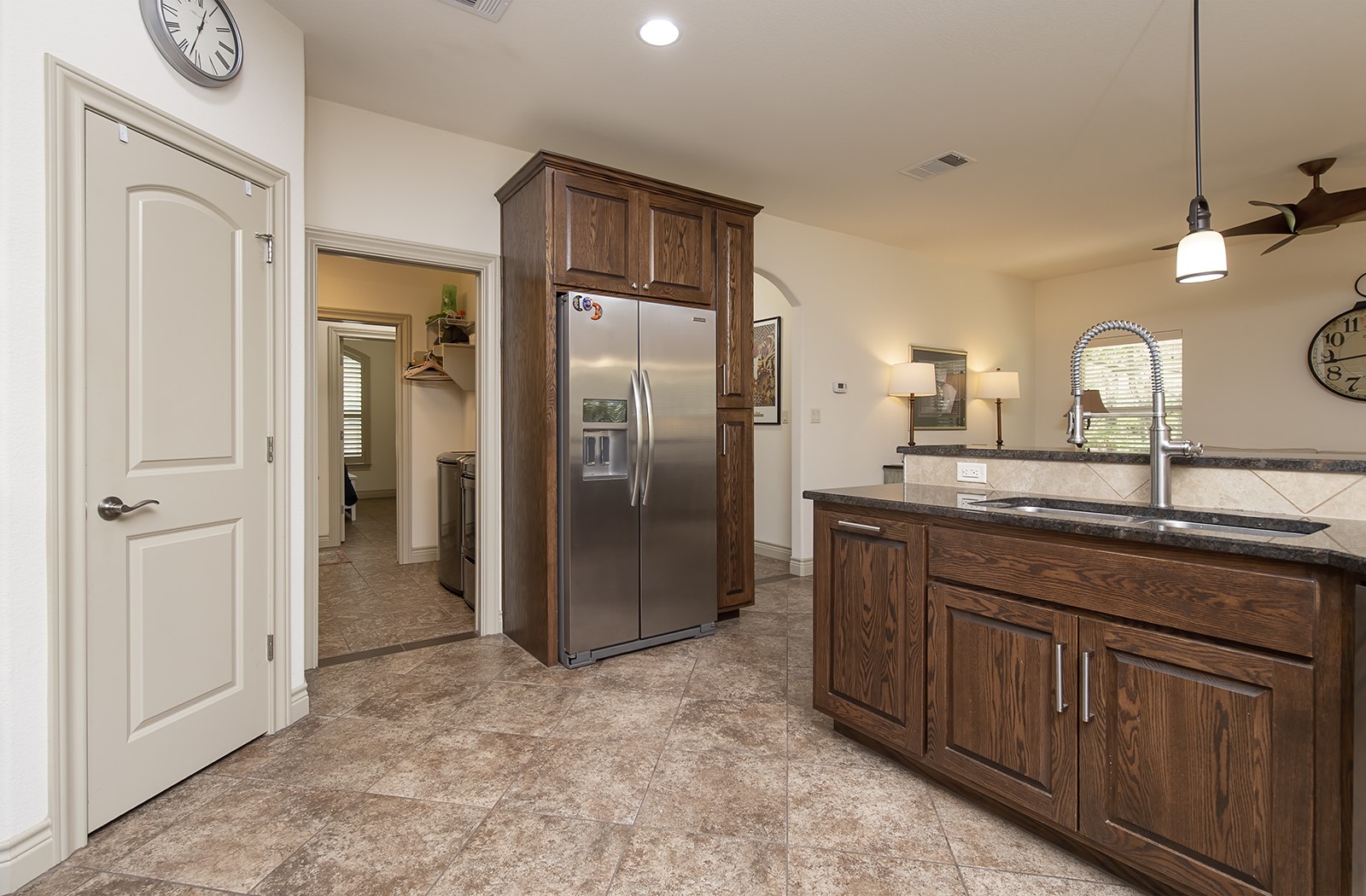 213 Acker Road Georgetown, TX 78633 - Photo 11 of 32 a bathroom with a granite countertop sink two mirror and shower