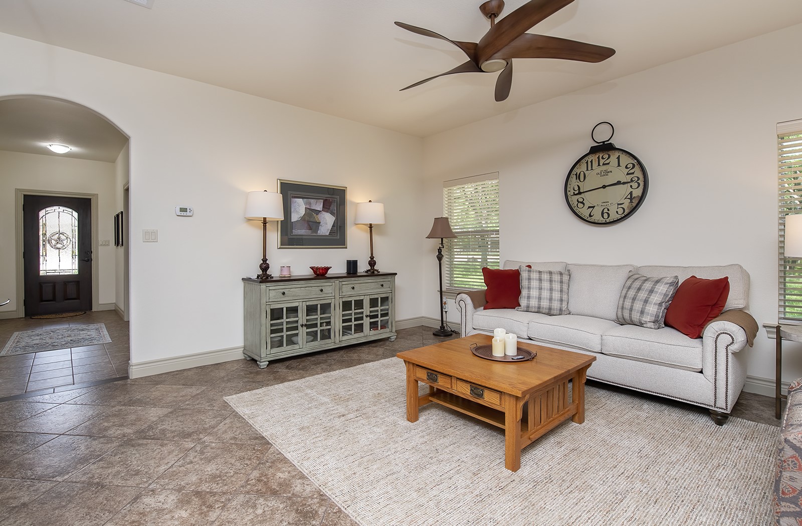213 Acker Road Georgetown, TX 78633 - Photo 6 of 32 a living room with furniture a rug and a window