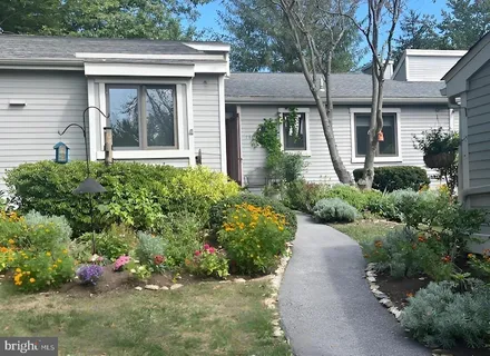 front view of a house with a outdoor space