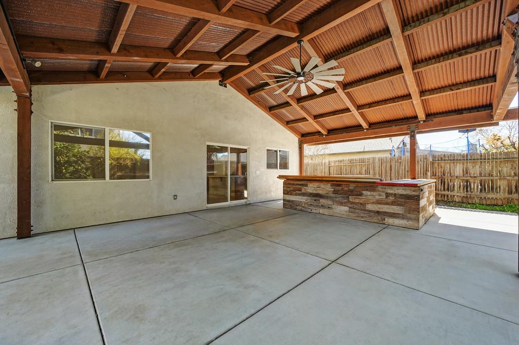 1619 7th Street Hughson, CA 95326 - Photo 55 of 61 a view of a room with wooden walls