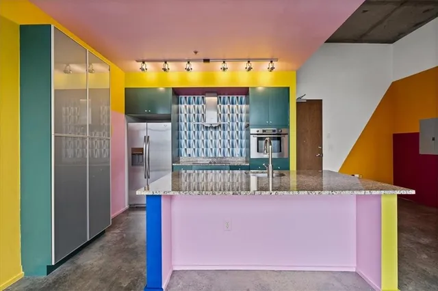 a view of balcony with couch