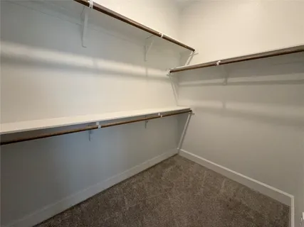 a close view of closet