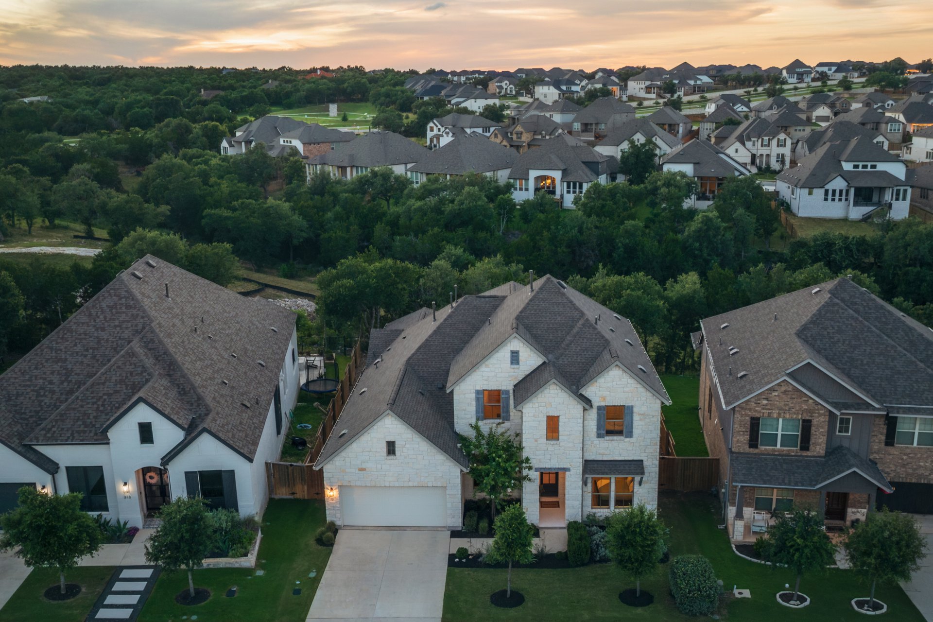 317 Autumn Oak Way Georgetown, TX 78628 - Photo 3 of 40 an aerial view of multiple houses