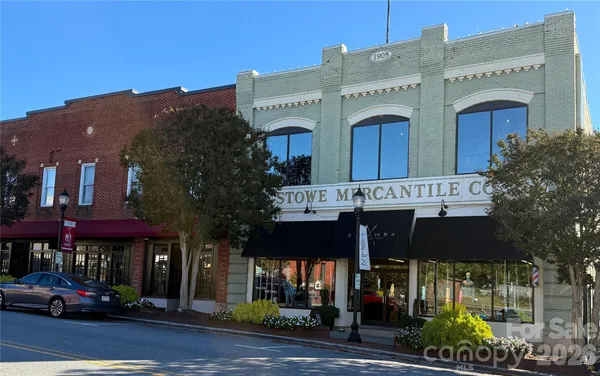 a front view of a building with street