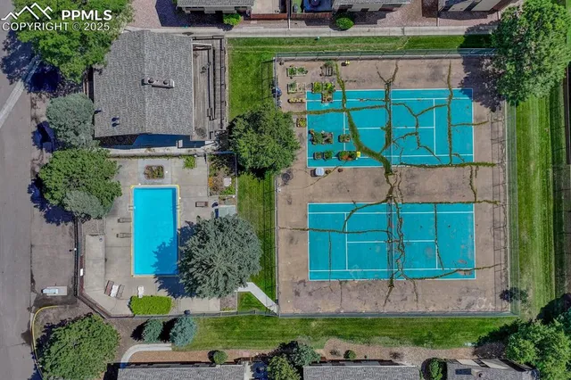 a house view with a garden space