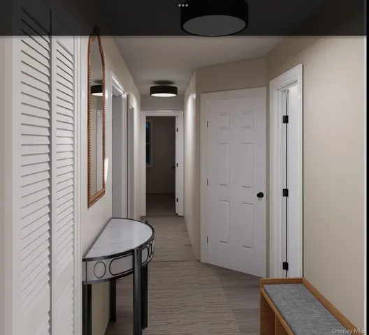 a view of livingroom with furniture and wooden floor