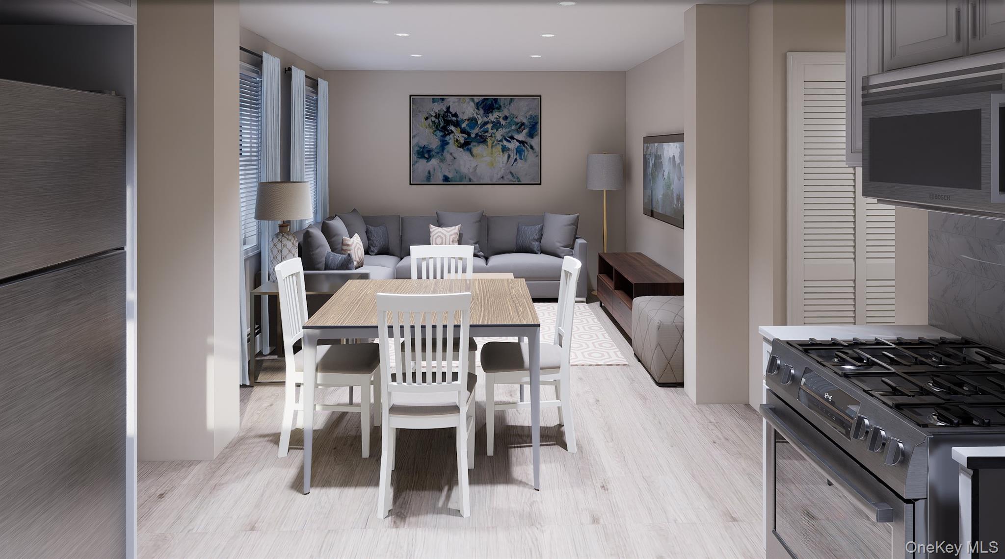 13 Hunter Street, Unit 2 Ossining, NY 10562 - Photo 4 of 10 a view of a dining room with furniture and wooden floor