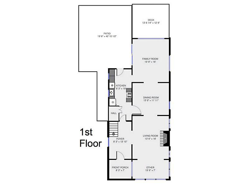 109 Braddock Road Forest Hills, PA 15221 - Photo 4 of 25 1st Floor Plan. Here is an approximate plan for the first floor, including outdoor living areas. There is a larger PDF version in MLS attachments.