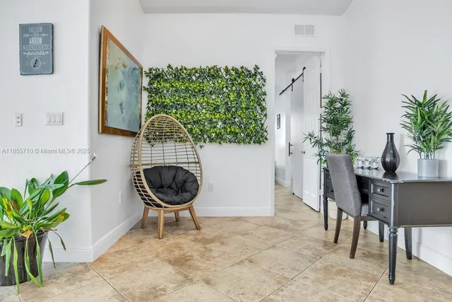 swimming pool view with seating space