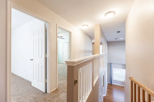 a view of an entryway with staircase